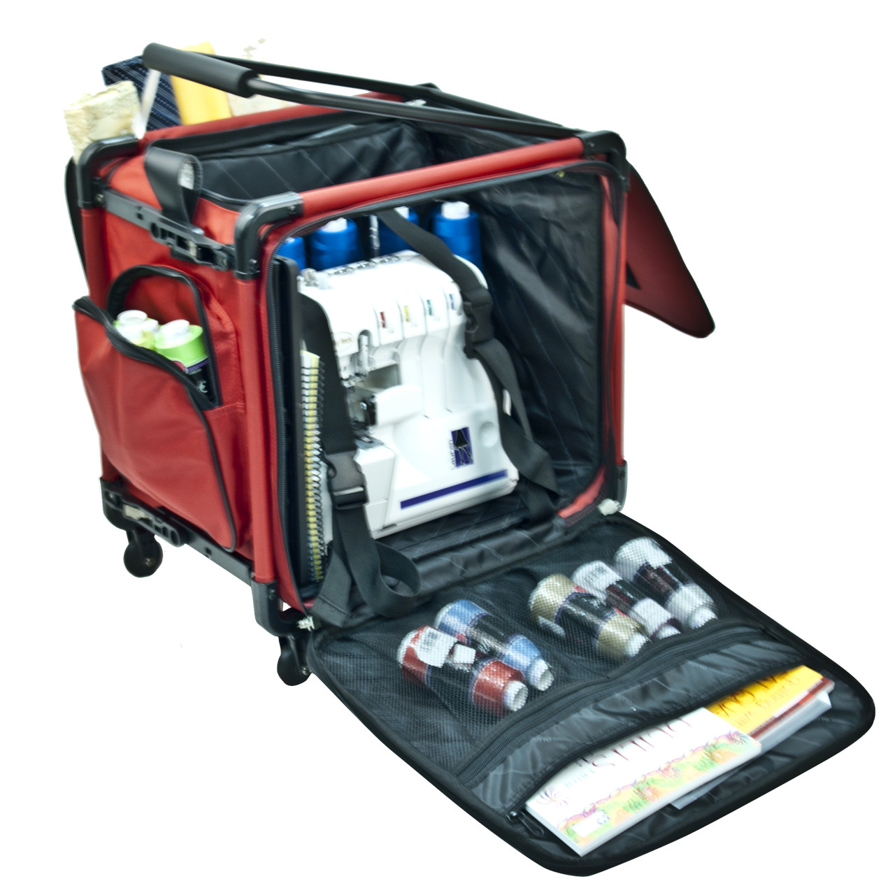 Two inside straps to secure your machine