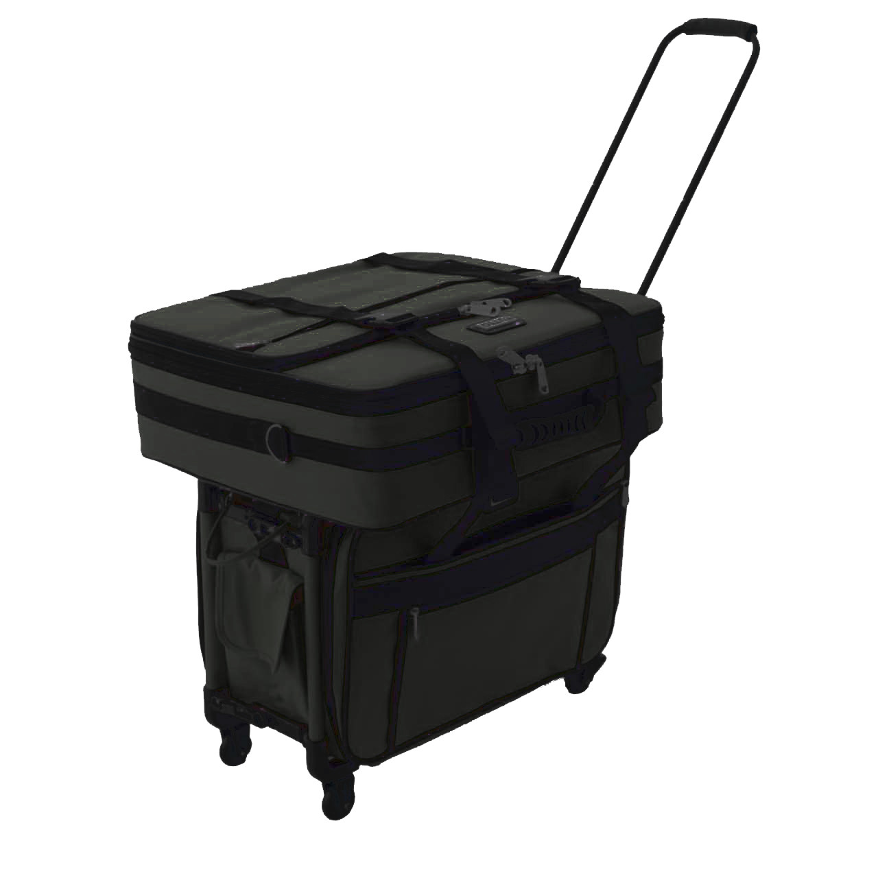 Great Companion Bag: carry individually with handle or shoulder strap. Also can stack on top of Tutto Machine On Wheels, Tutto Serger On Wheels or any Tutto 4-wheel case.