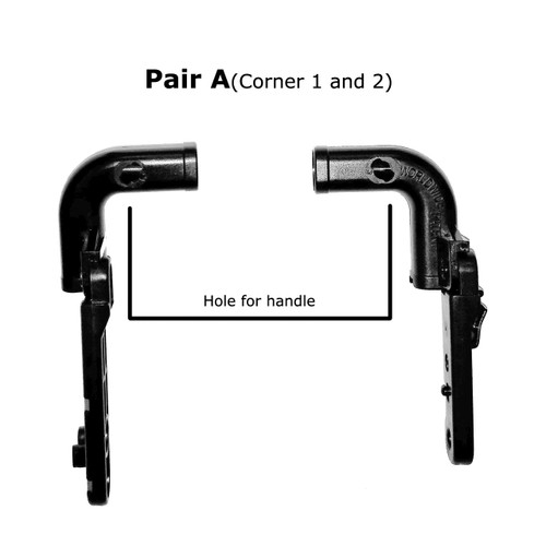 10"Width / Pair A (Corner 1 and 2)