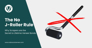 The No J-Roller Rule: Why Scrapers are the Secret to Lifetime Veneer Bonds