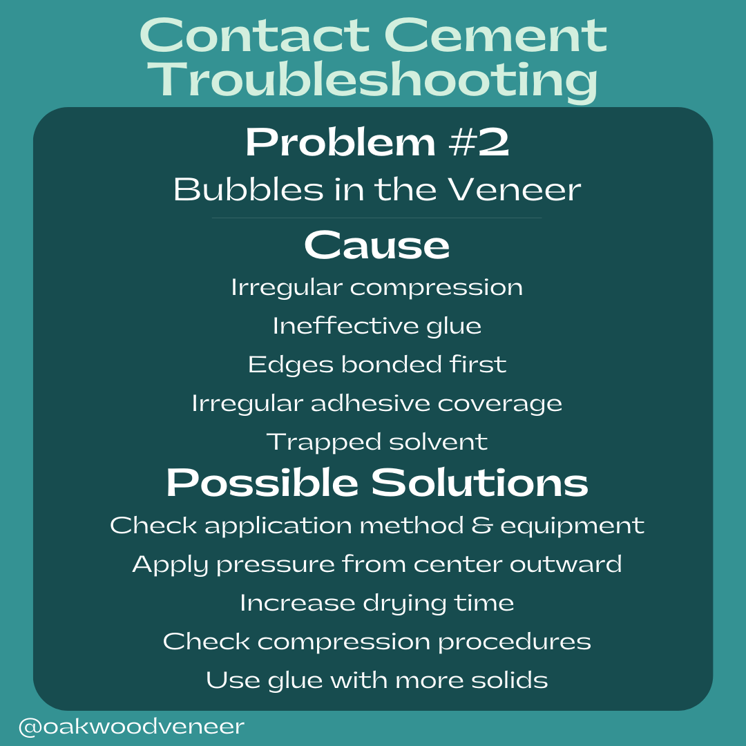 Contact Cement Adhesive Troubleshooting Guide