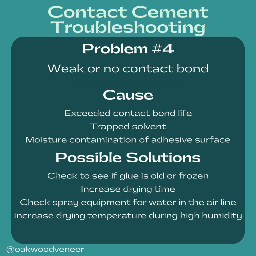 Contact Cement Adhesive Troubleshooting Guide