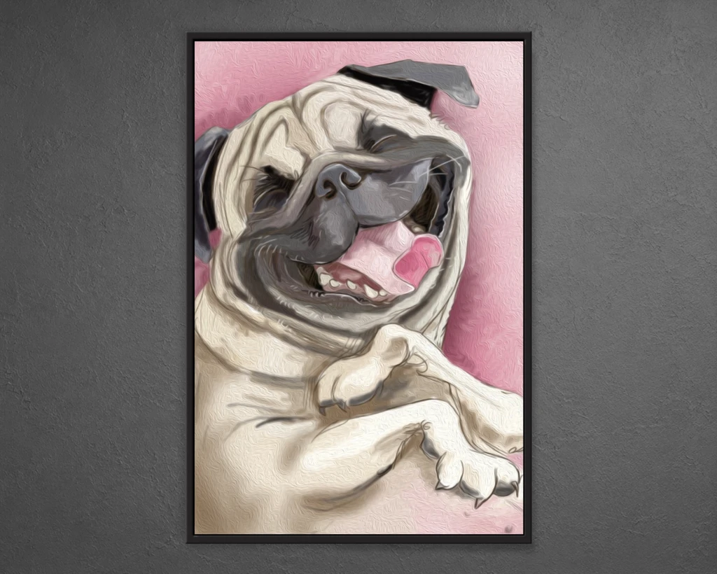 Laughing Pug / The Artwork