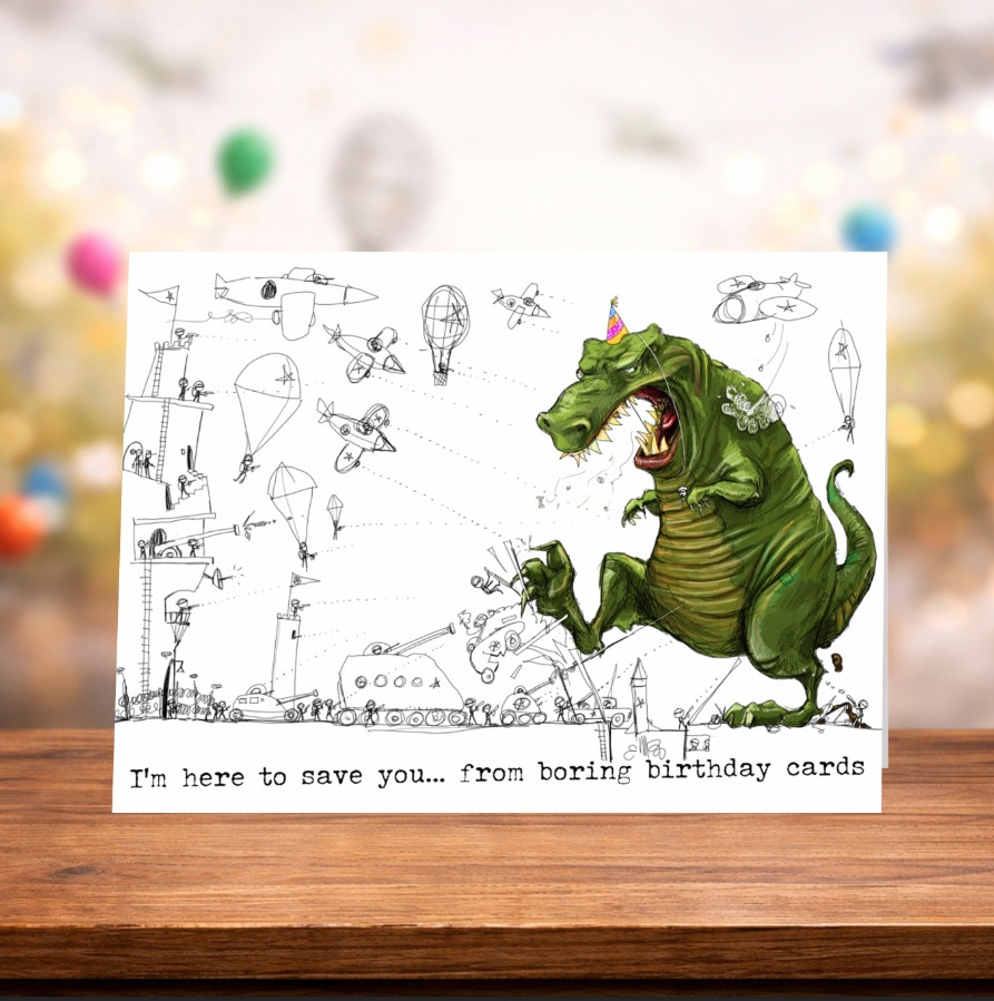 I'm Here to Save you | Birthday Greeting Card