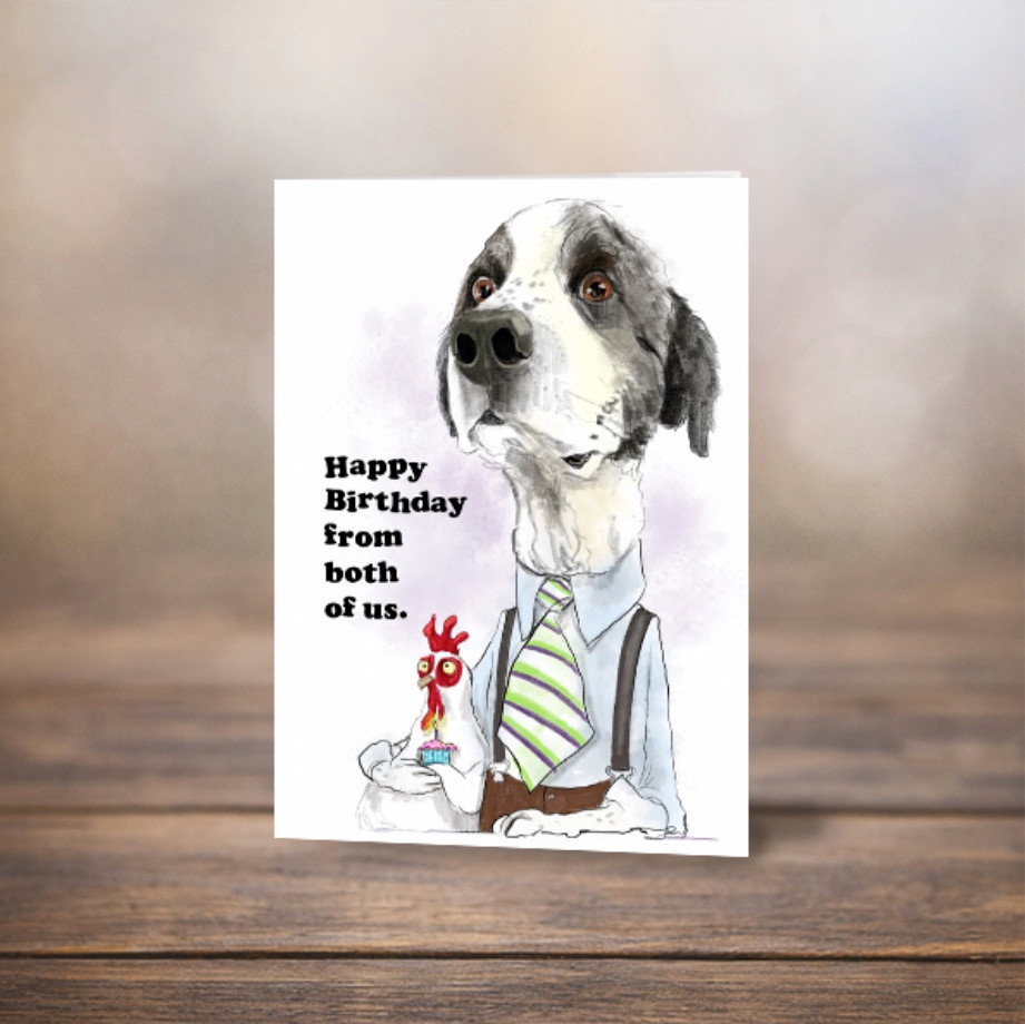 Happy Birthday From Both of Us | Birthday Greeting Card