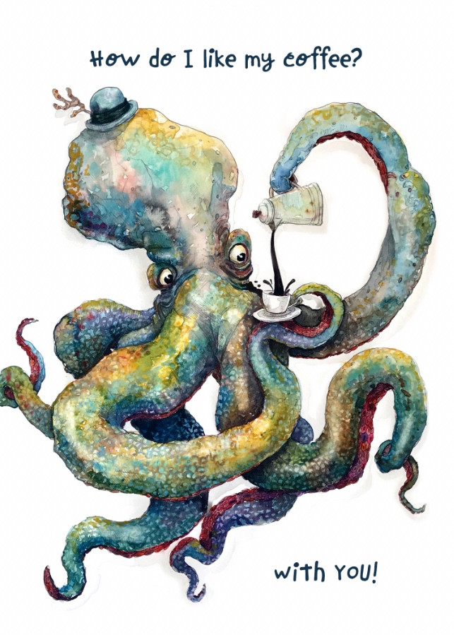 Coffee With You | Greeting Card