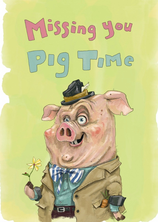 Missing You Pig Time | Greeting Card