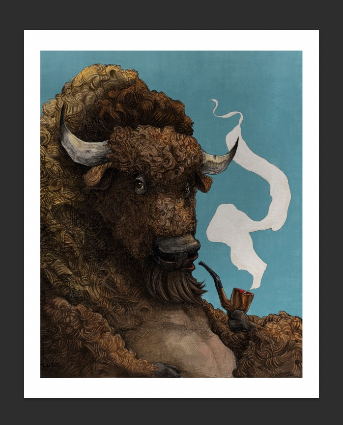 Smoking Buffalo | Artwork