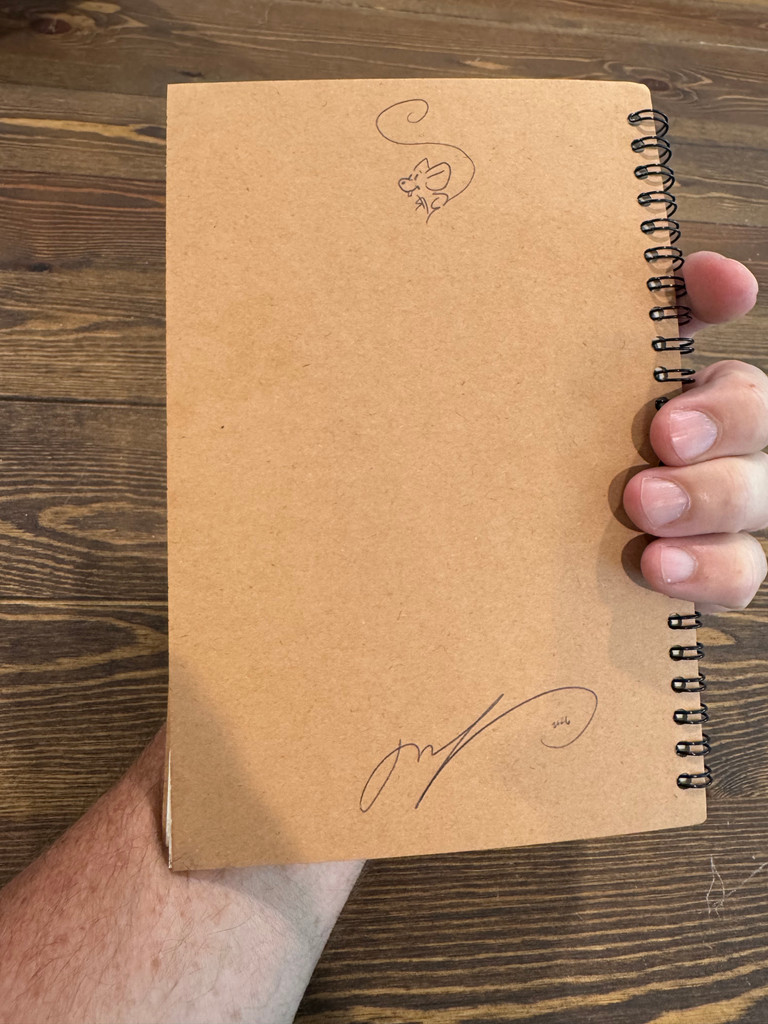 Book of Ideas Journal | with Original Ludy Drawing on Cover