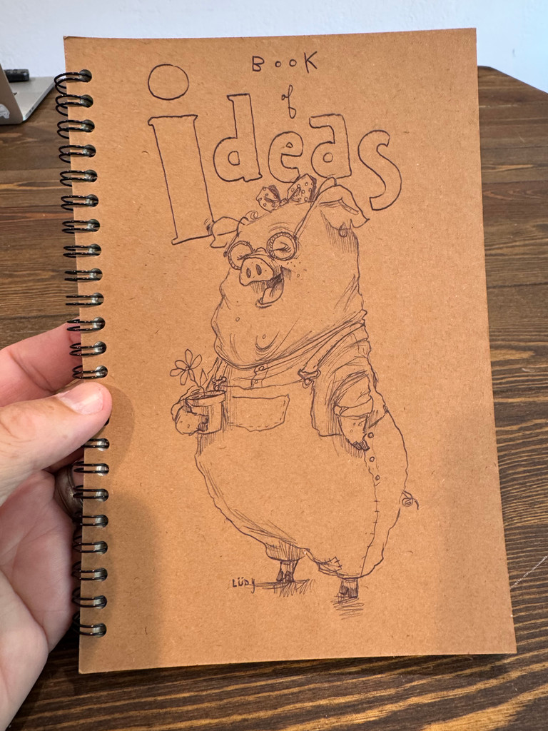 Want me to Draw you a picture? | A Book of Ideas Journal with Original Cover Art