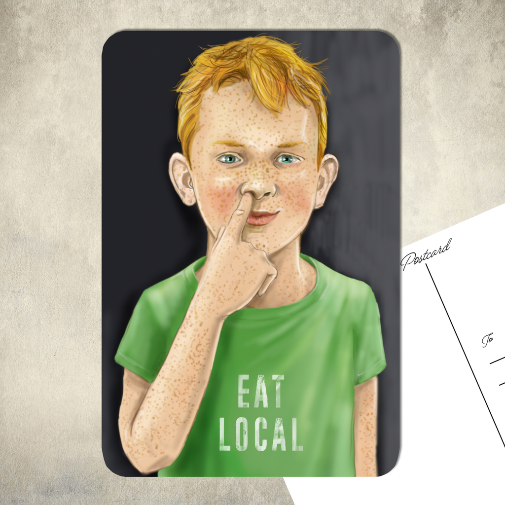 Eat Local | 4x6" Postcard