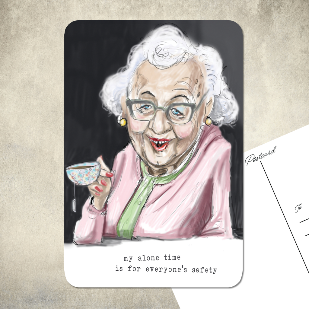 My Alone Time | 4x6" Postcard