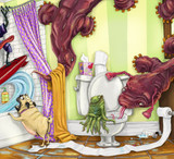 Lickity, Slippity Tub Time | Limited Edition of 50