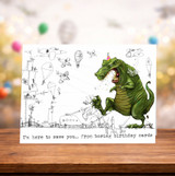 I'm Here to Save you | Birthday Greeting Card