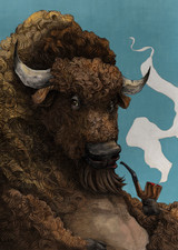 Smoking Buffalo | Artwork