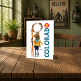 Colorado Skiing Moose | Greeting Card