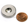 25.4mm x 4.8mm-N42-M5 Countersink on One Side | Neodymium Round Countersunk