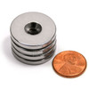 25.4mm x 3.2mm-N42-M5 Countersink on One Side | Neodymium Round Countersunk