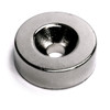 19.1mm x 6.4mm-N42-M5 Countersink on One Side | Neodymium Round Countersunk