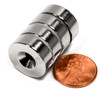 19.1mm x 6.4mm-N42-M5 Countersink on One Side | Neodymium Round Countersunk