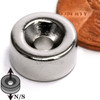 12.7mm x 6.4mm-N42-M4 Countersink on One Side | Neodymium Round Countersunk