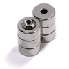 12.7mm x 6.4mm-N52-M4 Countersink on One Side | Neodymium Round Countersunk