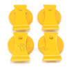 Pack of 4 Heavy Duty Magnetic Clips for Cabinet or Magnetic Whiteboard Single Color