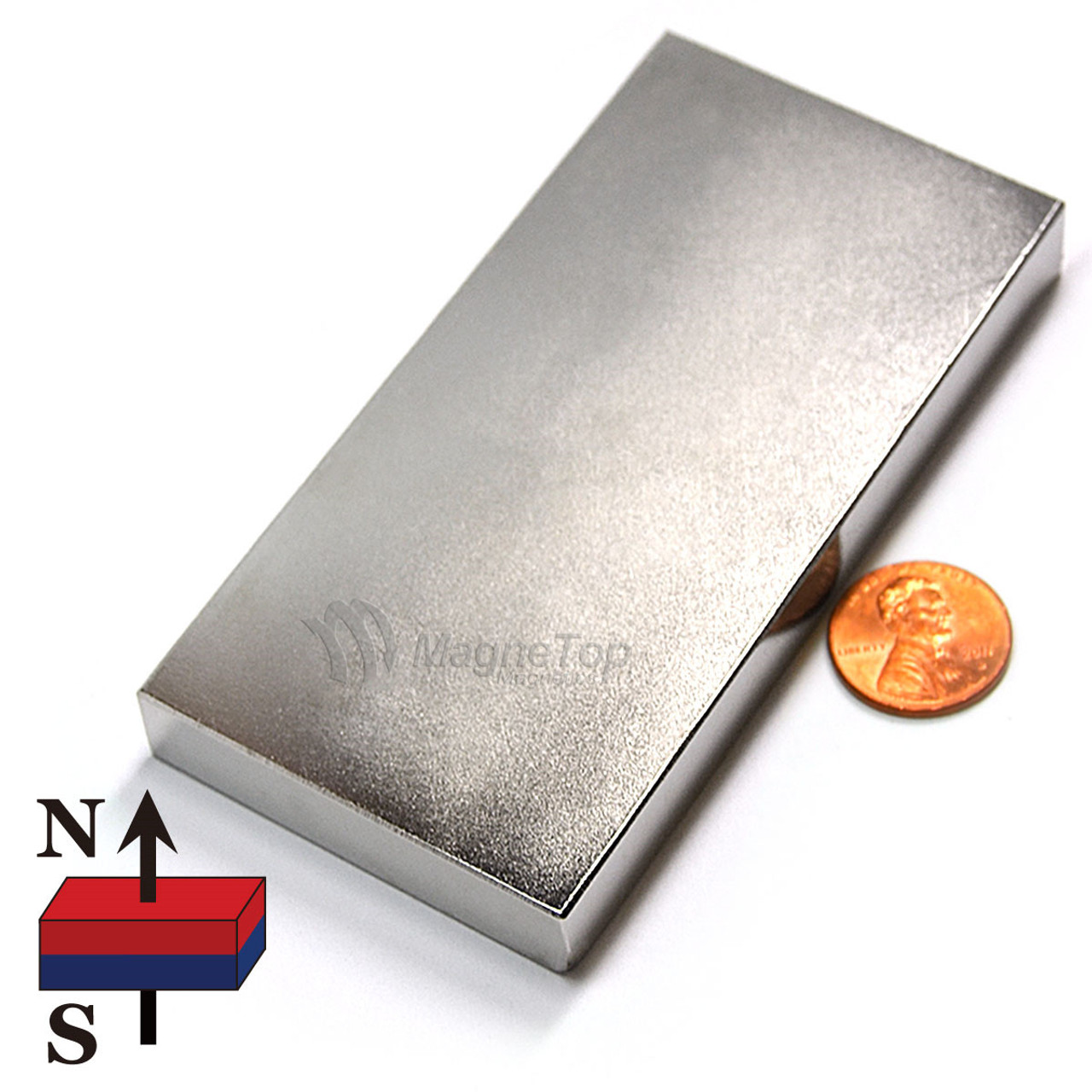 Neodymium Block  -  100mm x 50mm x 12.5mm - N42