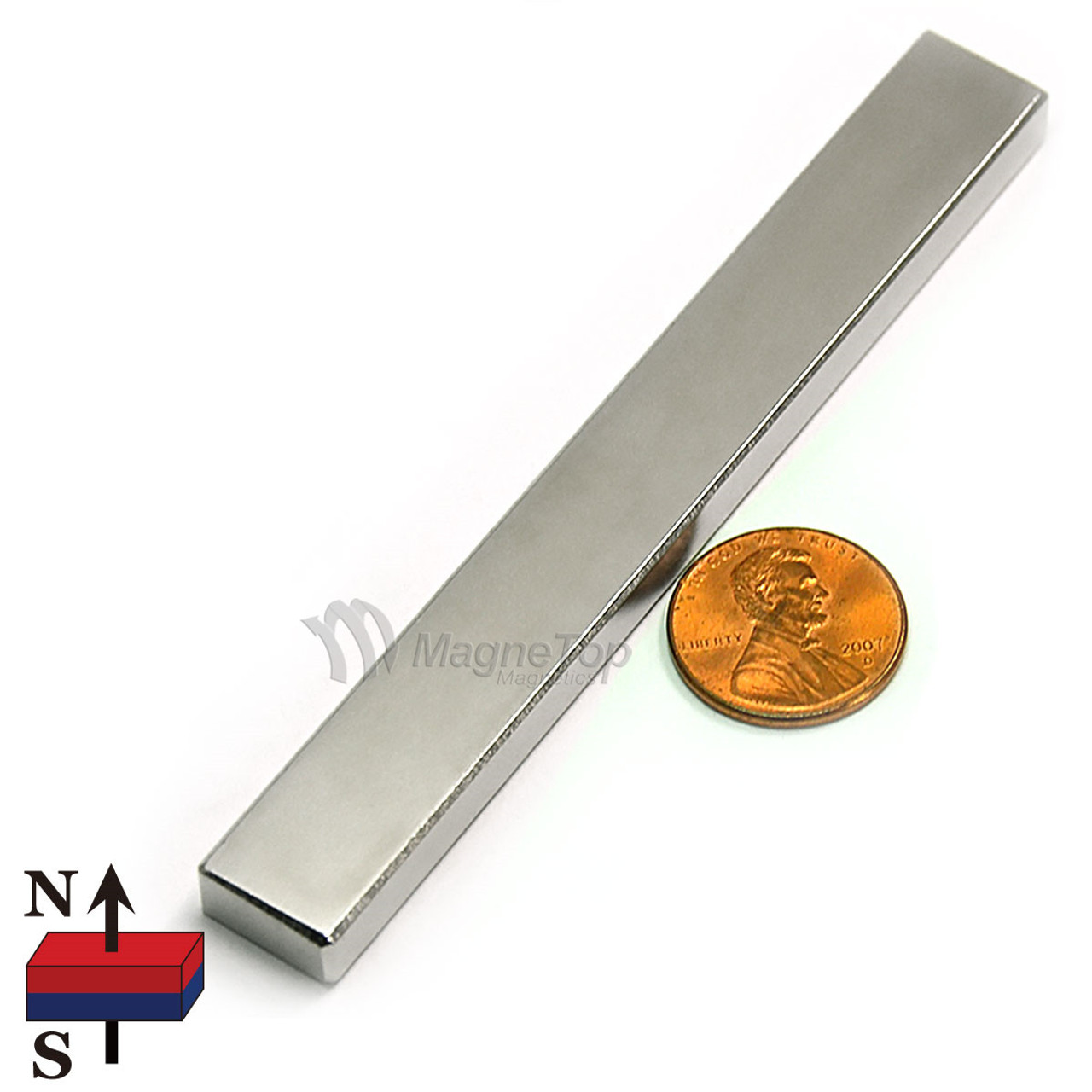 Neodymium Block - 100mm x 12.5mm x 6mm - N45