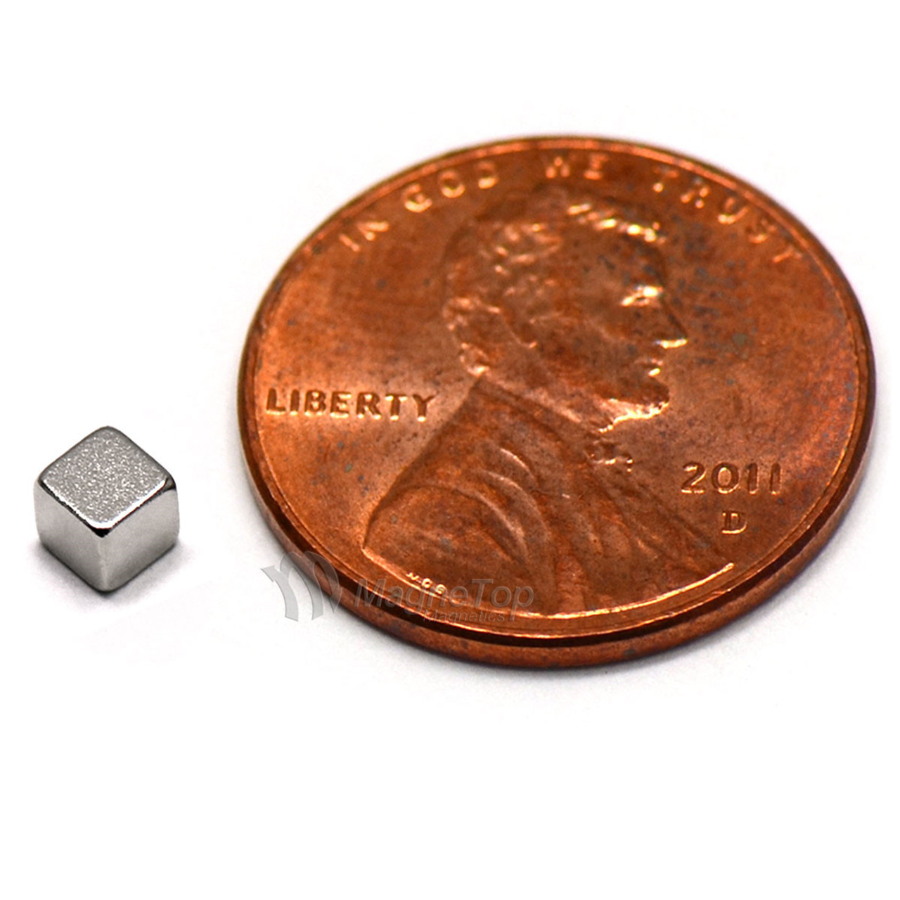 Neodymium Cube  -  3mm x 3mm x 3mm - N45