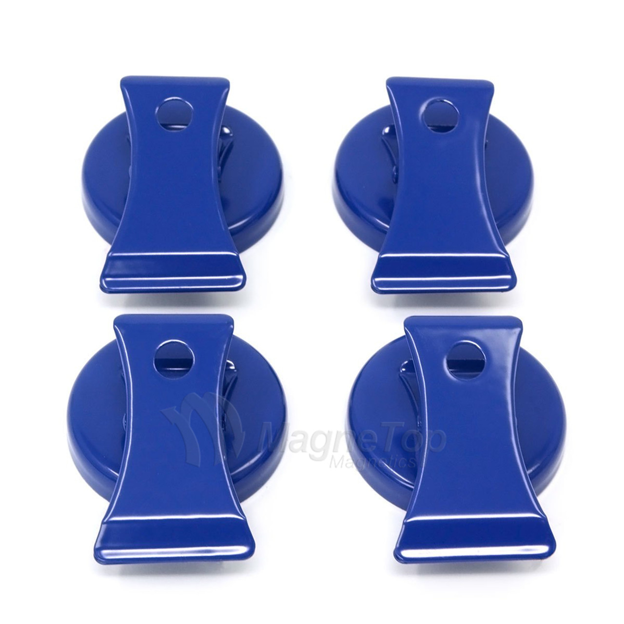 Pack of 4 Heavy Duty Magnetic Clips for Cabinet or Magnetic Whiteboard Single Color