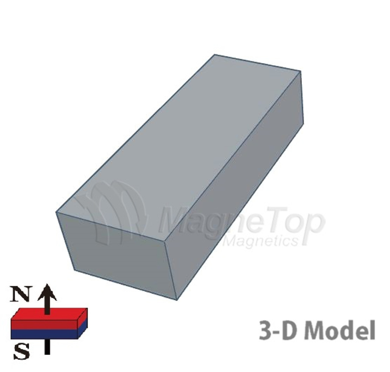 Neodymium Block - 40mm x 15mm x 10mm