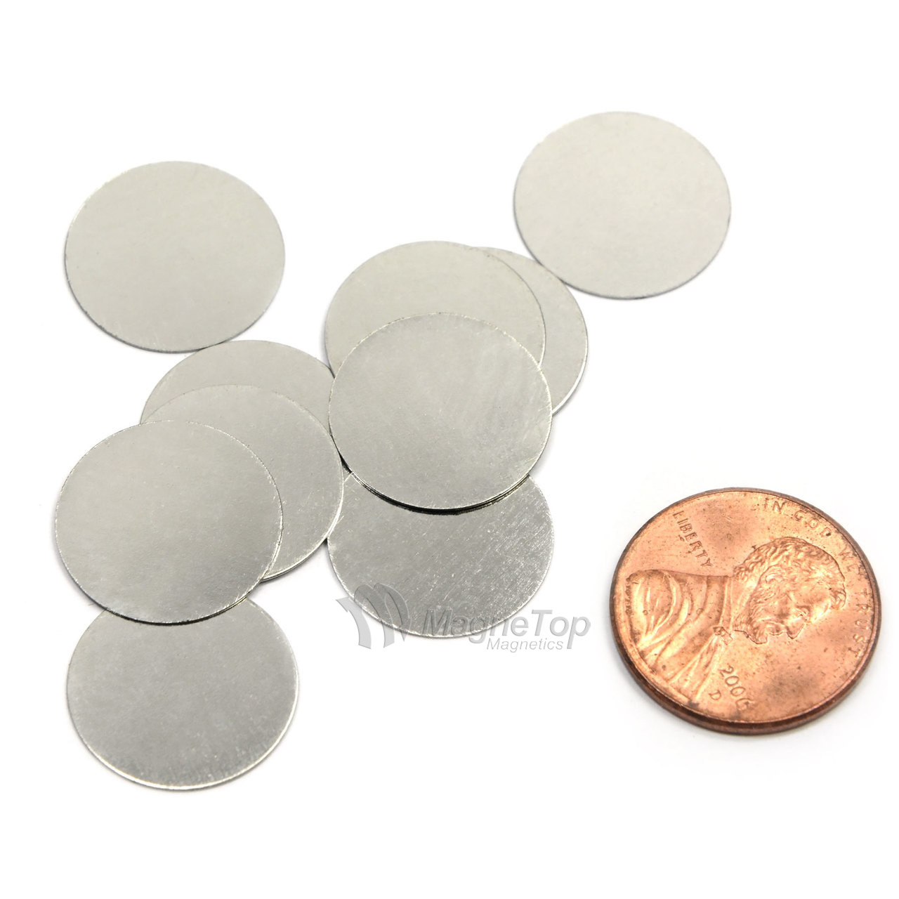 Round Disc Steel Strikers  -  15mm x 1mm 10 Pcs