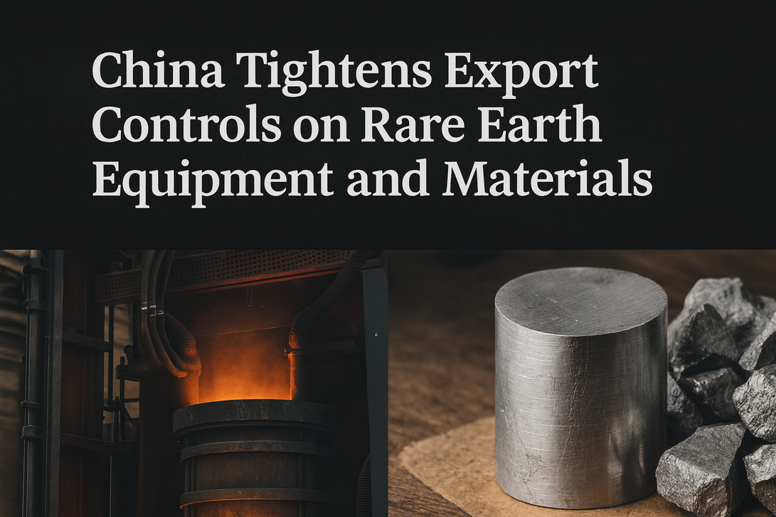 Announcement 2025 No. 56 – China Tightens Export Controls on Rare Earth Equipment and Materials