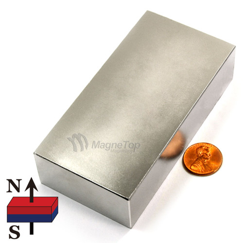 Neodymium Block - 100mm x 50mm x 25mm - N42