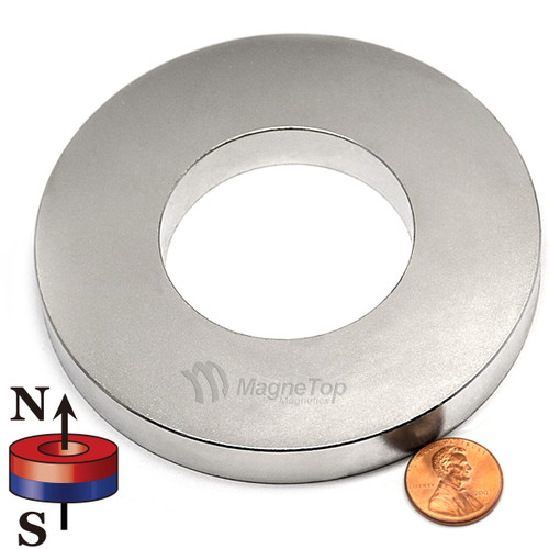 Grainger Approved Ring Magnet: Grade 42 Neodymium, Nickel Plated, 22.6  India | Ubuy