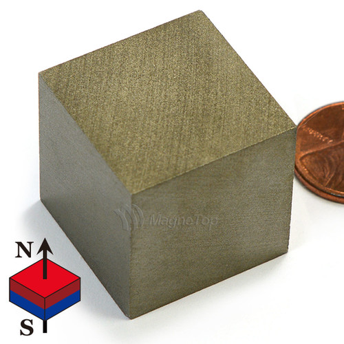 SmCo Block-25mm x 25mm x 25mm Samarium Cobalt Sm2Co17-30 320 Celsius