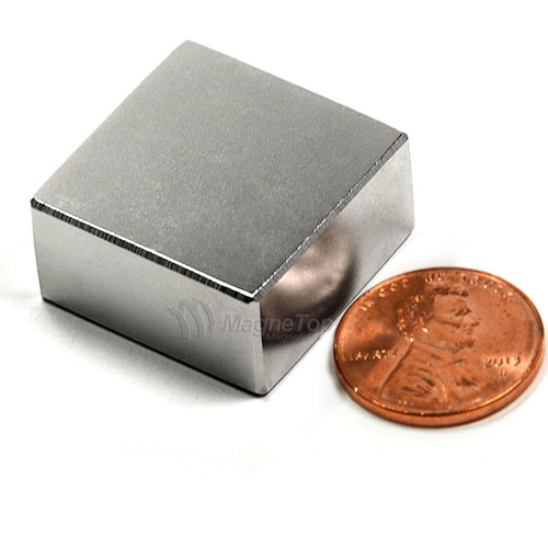 Neodymium Block  -  25.4mm x 25.4mm x 12.7mm - N50