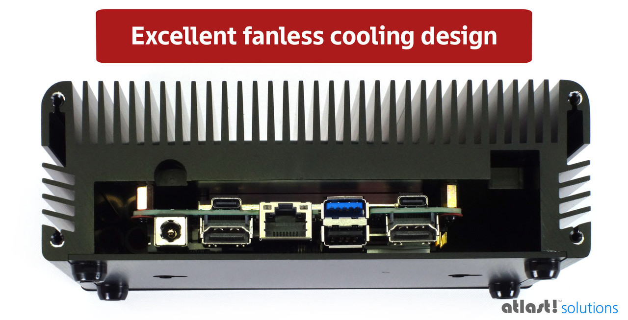 Fanless Intel NUC 11 Pro i3 in Compact Aluminium Case