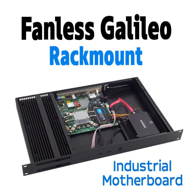 Fanless 1U Rackmount i7 14th Gen PC, Industrial Kontron K3831-H Motherboard