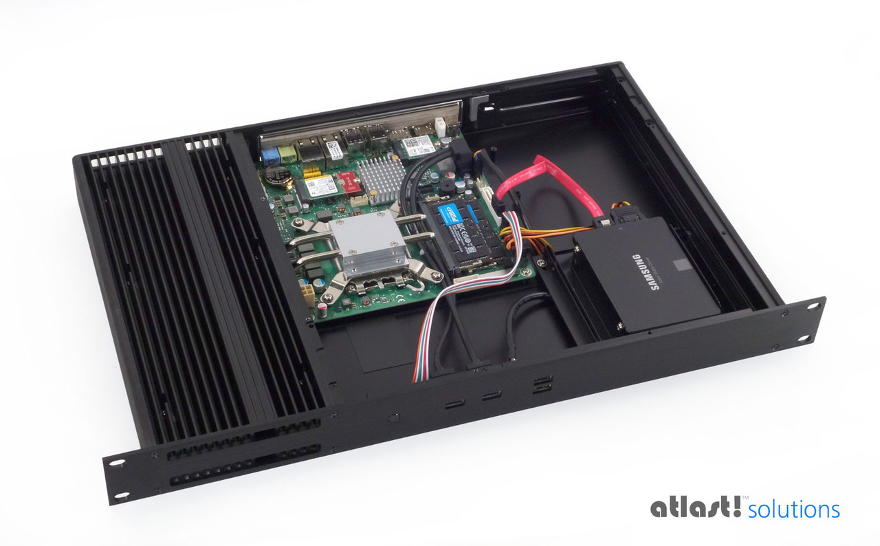 Fanless 1U Rackmount i7 14th Gen PC, Industrial Kontron K3831-H Motherboard