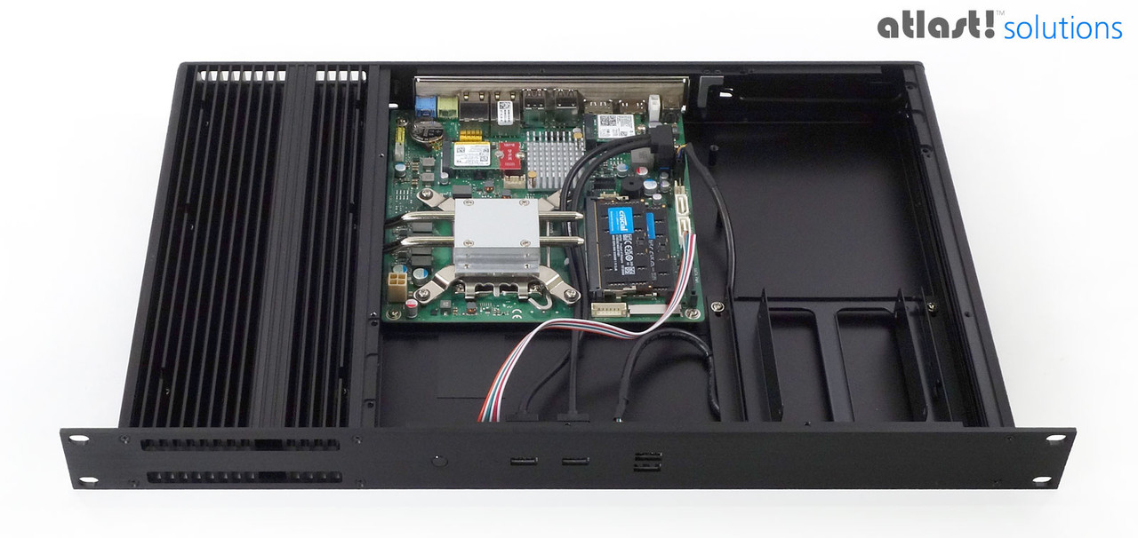 Fanless 1U Rackmount i7 14th Gen PC, Industrial Kontron K3831-H Motherboard