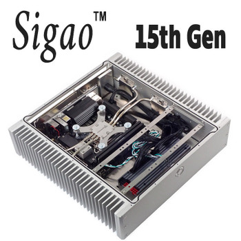 Sigao Fanless PC, 15th Gen 24-Core Ultra 9 285T, DDR5, Dual LAN, PCIe 5.0 SSD, up to 128GB [B860i]