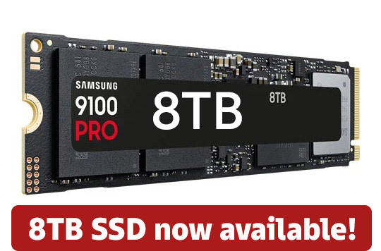 8TB SSD Now available