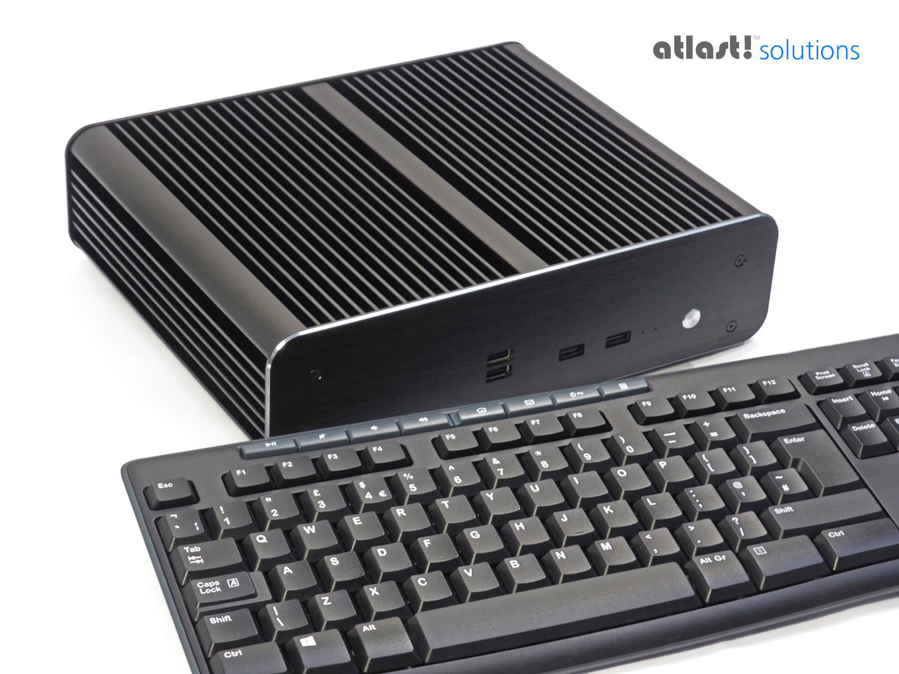 Fanless and Powerful 12th Generation PC in Solid Aluminium Case