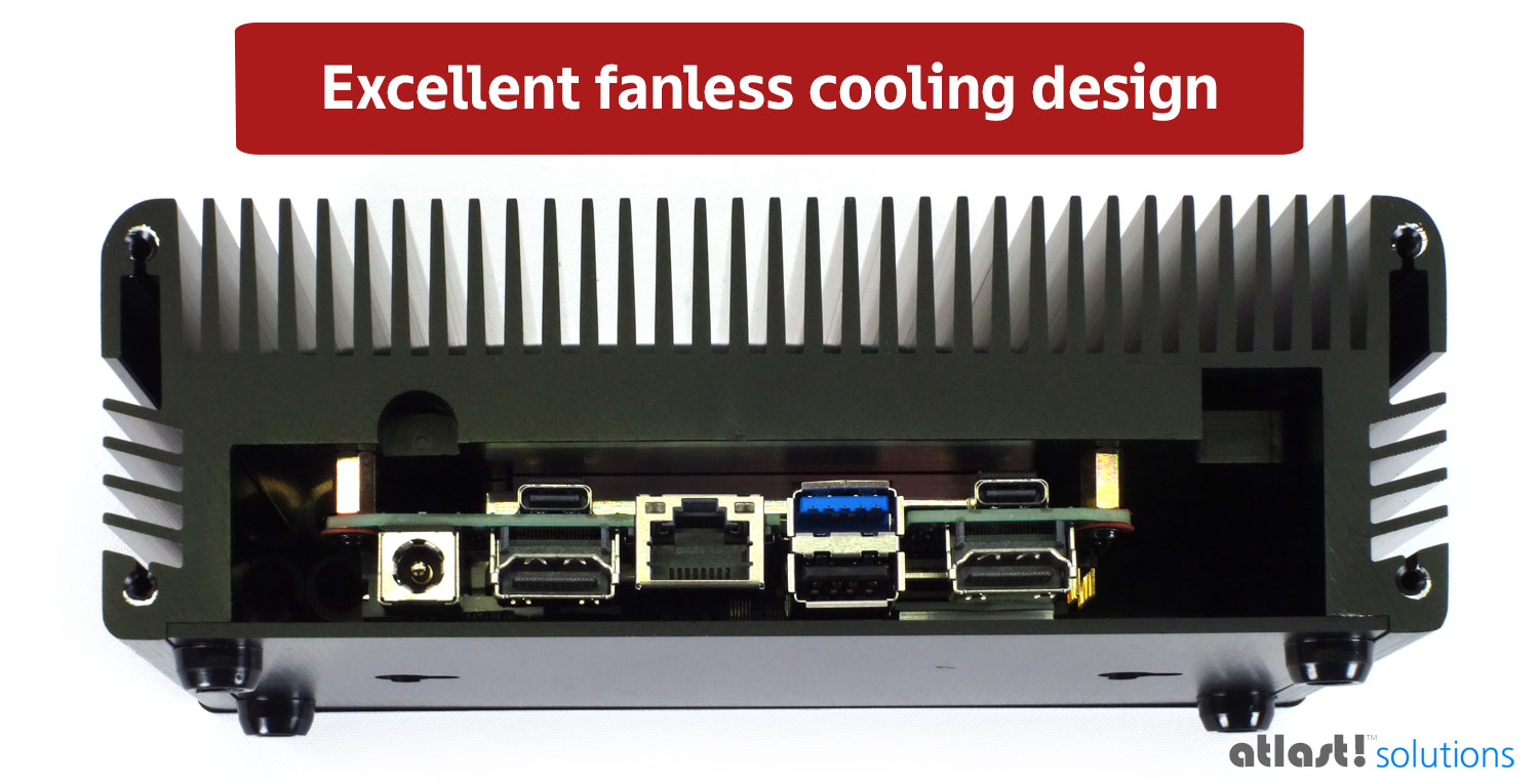 Fanless Intel NUC 11 Pro i3 in Compact Aluminium Case