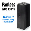 Fanless Intel NUC 13 Pro, Core i7 12-Core PC, Fast SSD, up to 64GB DDR4, up to 4 Displays [Turing-i7-1360P&91;