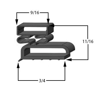 Leer Gasket 26 1/2 x 26 1/2 - 1030015 Profile 702 35-702-0003