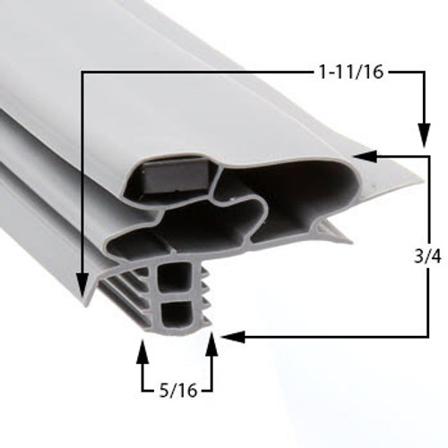 Delfield-Gasket-7-3/8-x-24-1/8-1701392-17-658-1