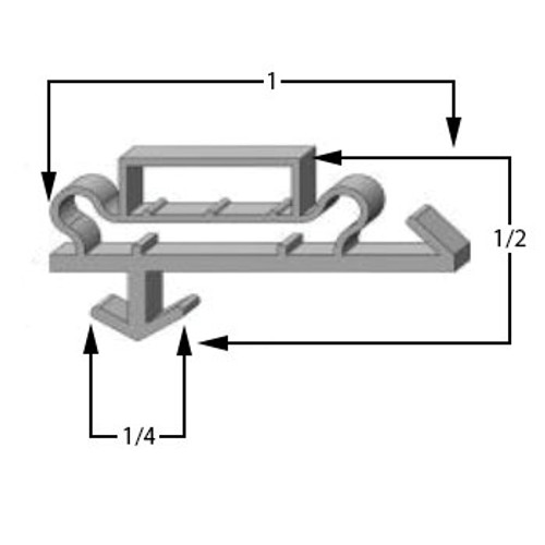 Anthony Aftermarket Gasket 21 3/4 x 64 Door size - 02-10090-0001 Profile 365 ANT365211264004
